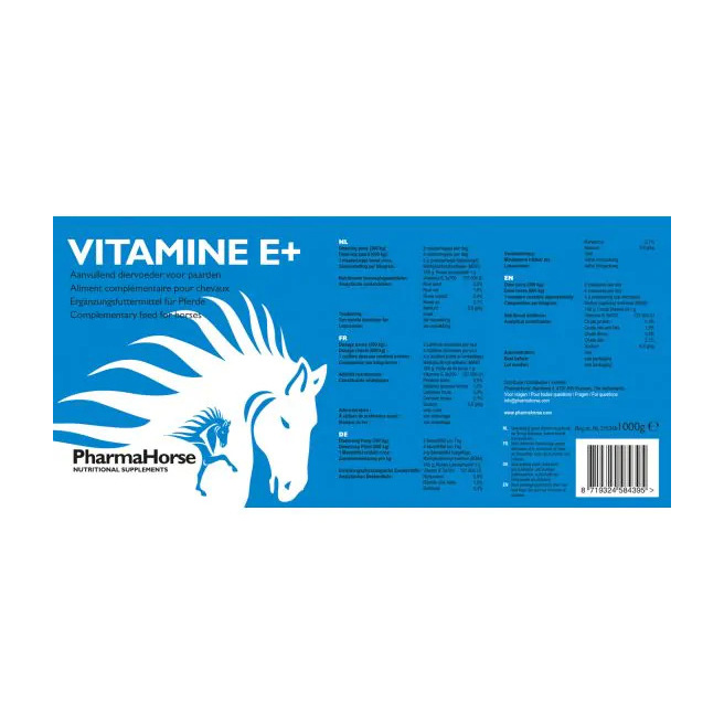 Vitamine E+ par PharmaHorse Vitamine E+ par PharmaHorse
