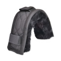 Protection de licol en mouton véritable et tissu avec velcros