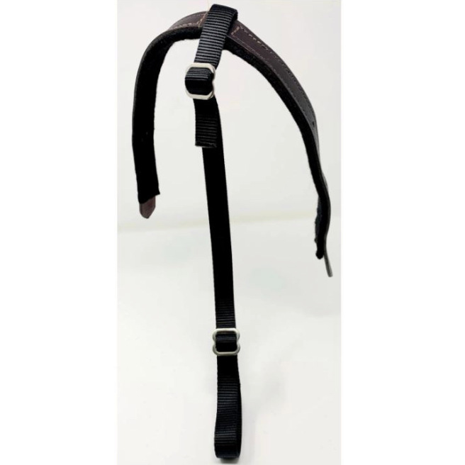 Lanière de chanfrein pour soutenir la muserolle du licol