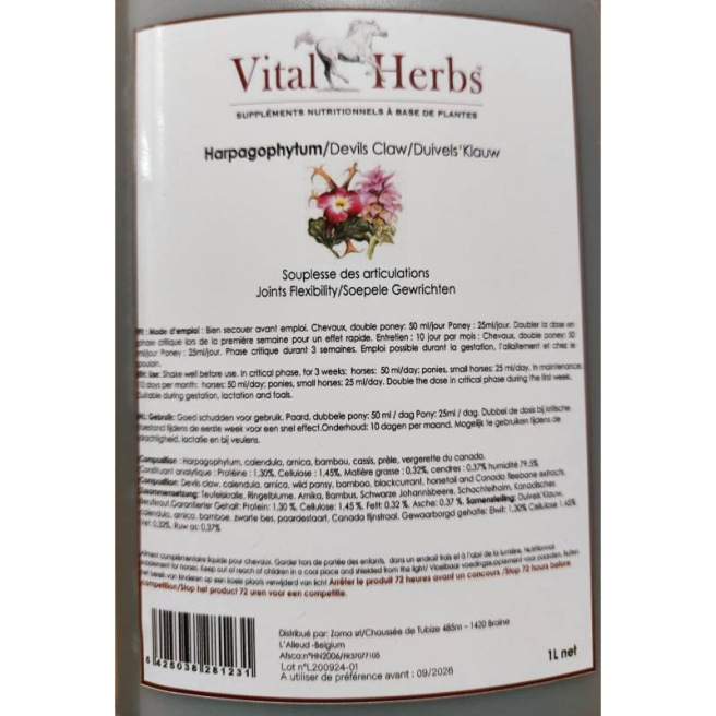 Harpagophytum liquide par Vital'Herbs