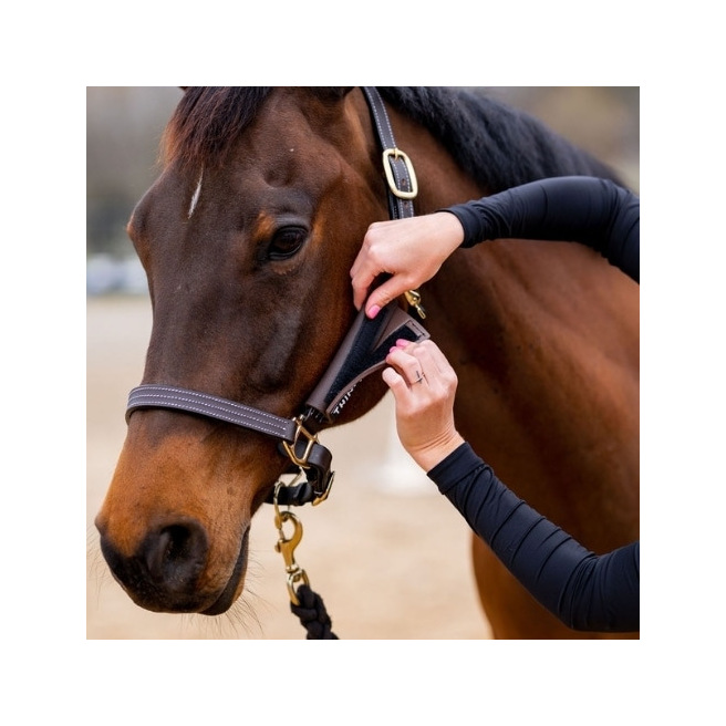 Set de 2 protections de joue noires pour licol ThinLine®